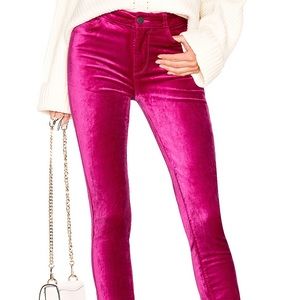 Paige Pink Velvet Jeans